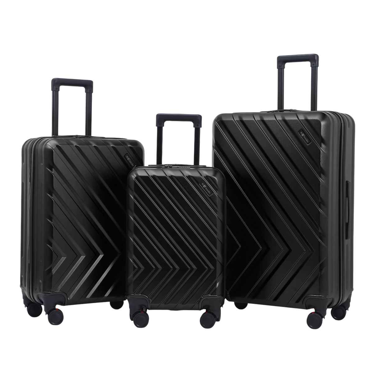 Nomado Horizon luggage set in black with three sizes