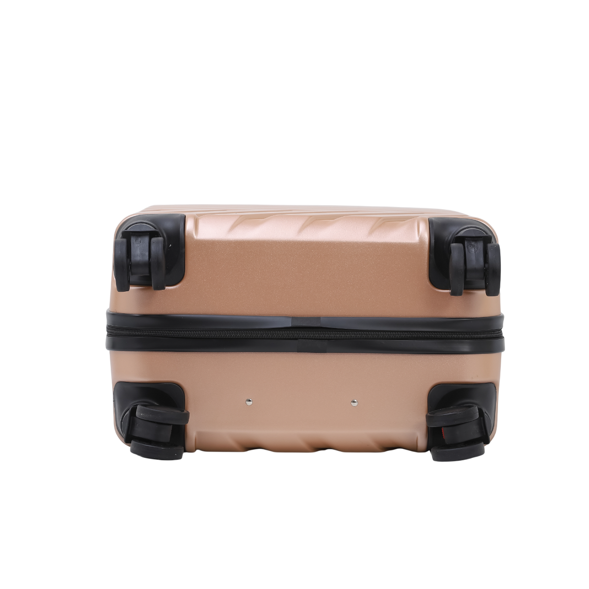 Nomado Horizon 2.0 suitcase in gold with wheels – underside