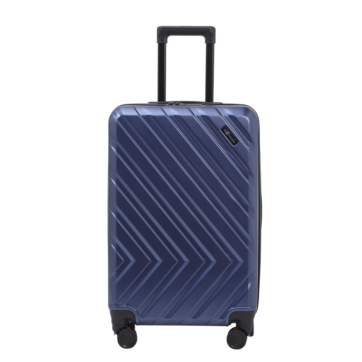 Nomado Horizon 2.0 koffer in blauw van polycarbonaat met uitschuifbaar handvat en patroon