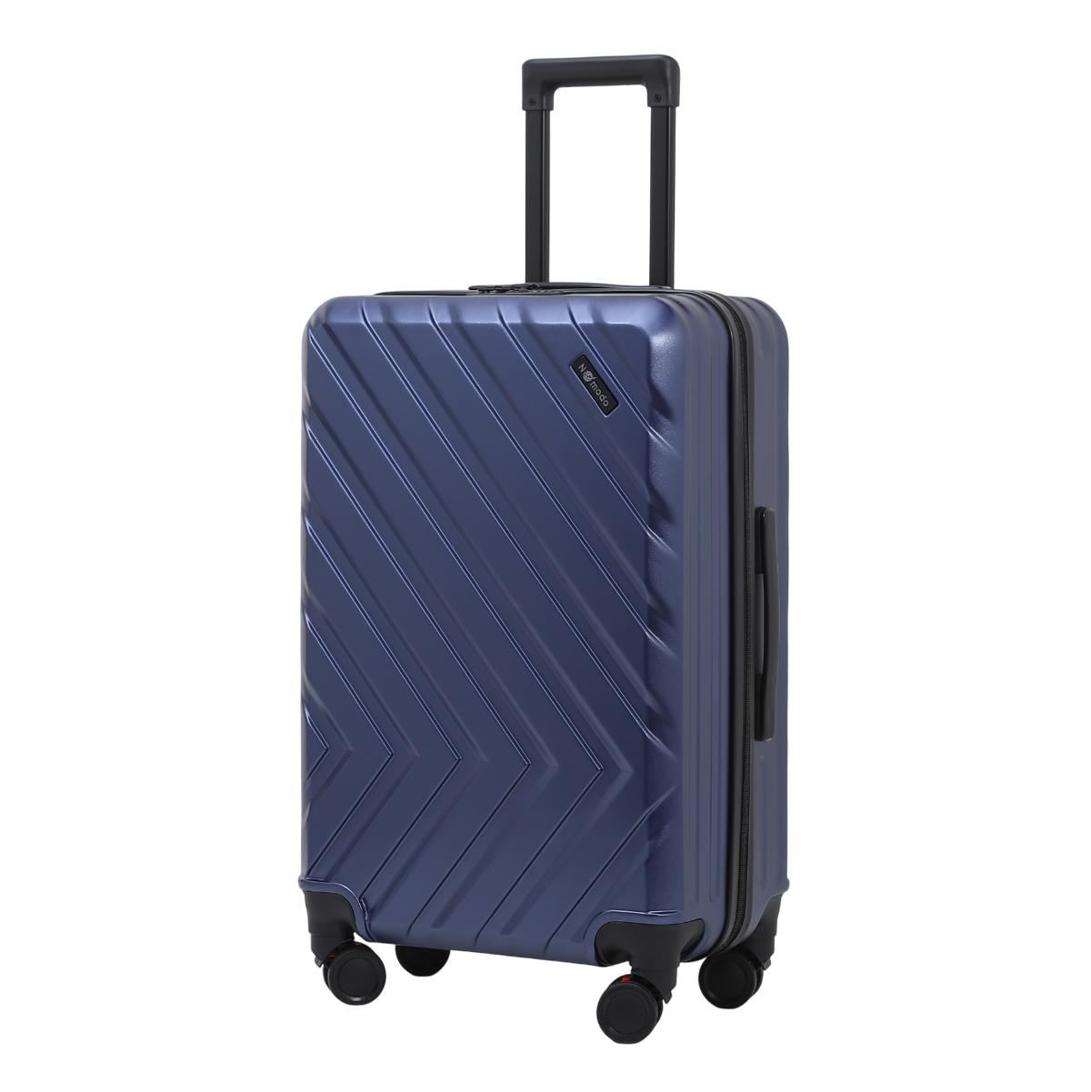 Nomado Horizon 2.0 koffer in blauw van polycarbonaat met uitschuifbaar handvat en patroon