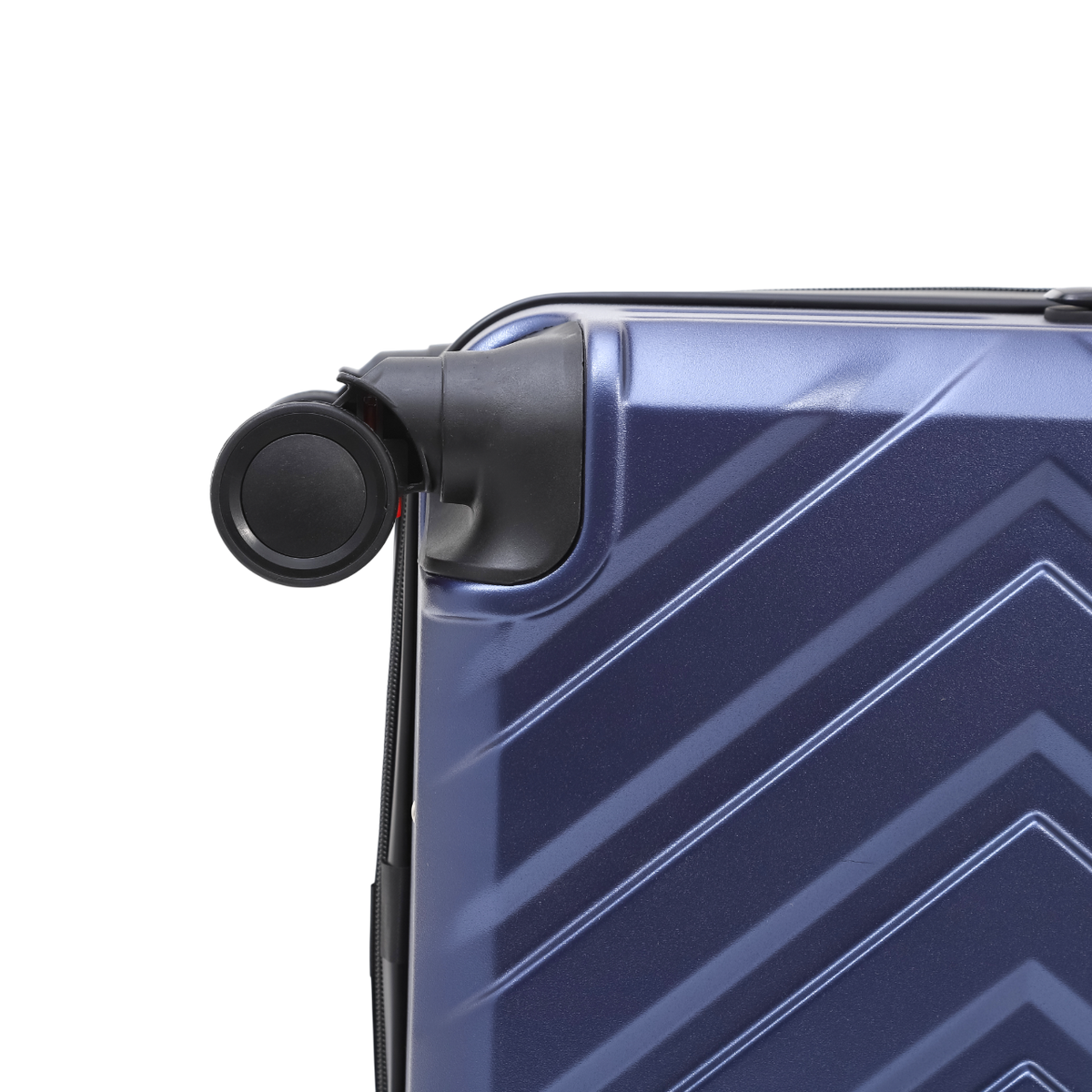 Horizon 2.0 koffer in blauw met spinnerwielen – detailopname