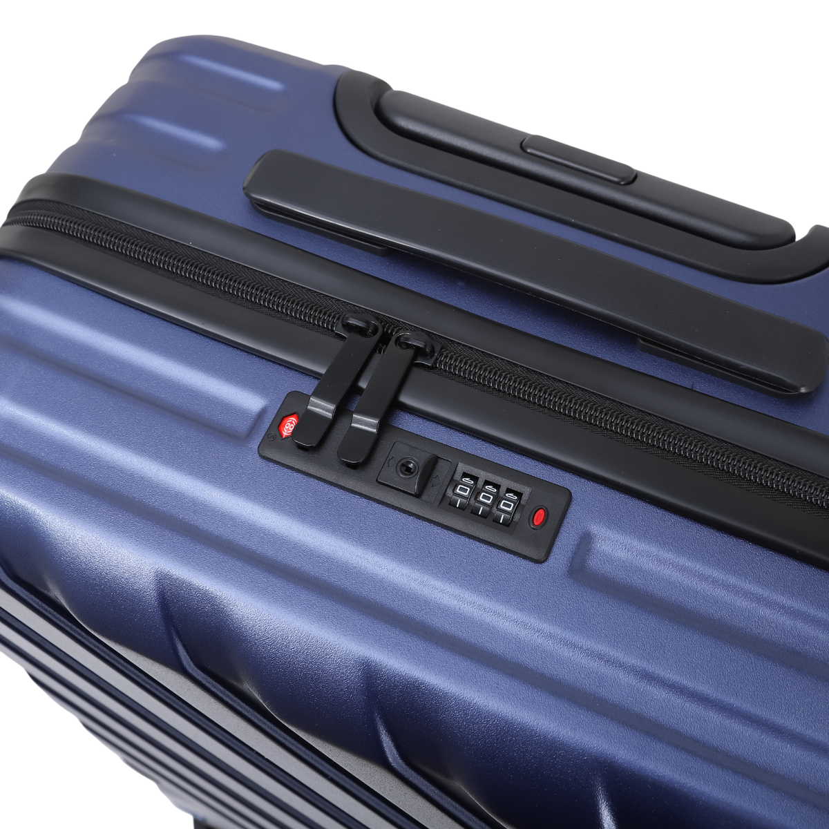 Nomado Horizon 2.0 suitcase in blue with a TSA lock – detail view