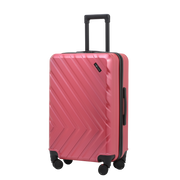 Nomado Horizon 2.0 suitcase in light pink made of polycarbonate with a pattern