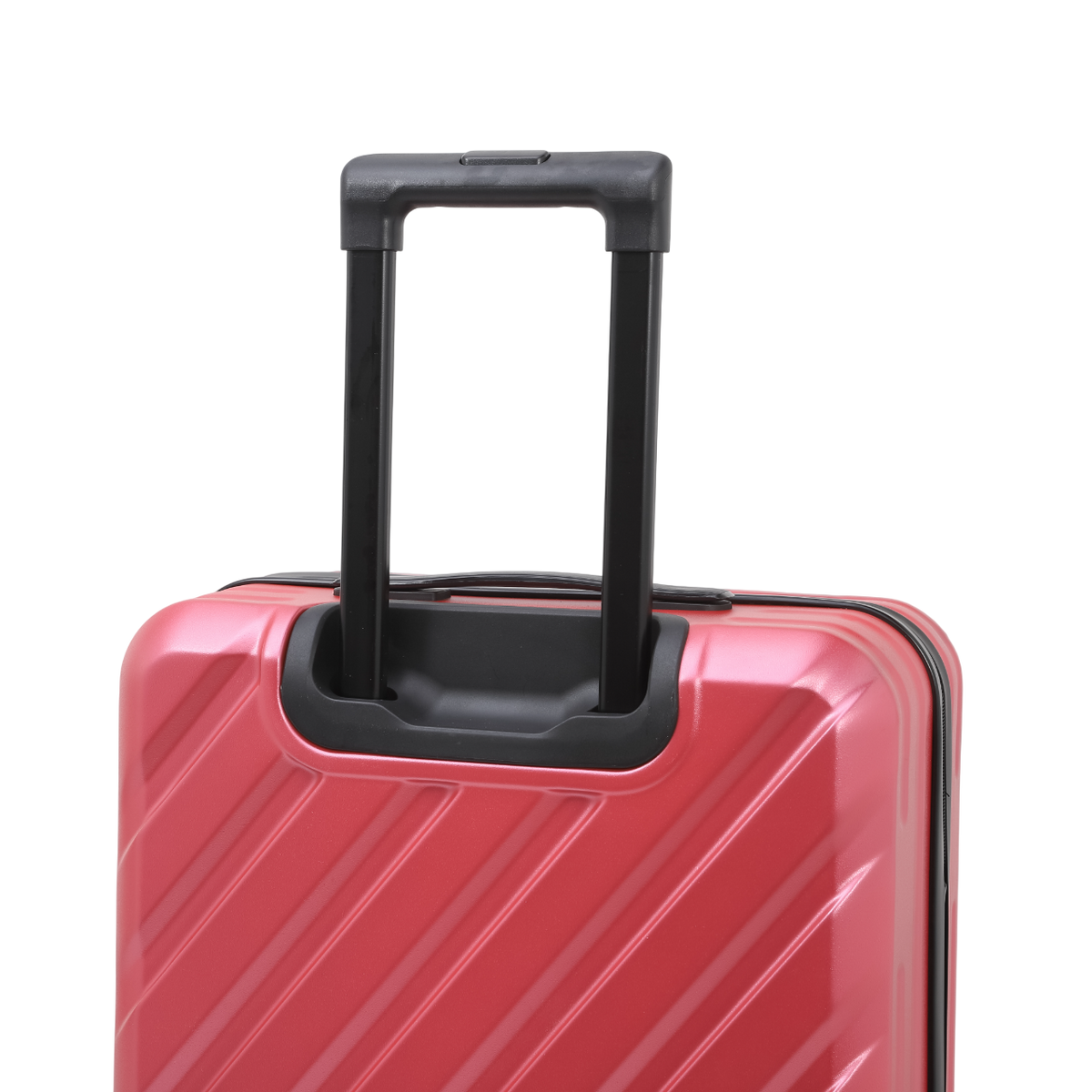 Nomado Horizon 2.0 suitcase in light pink with a telescopic handle – top section