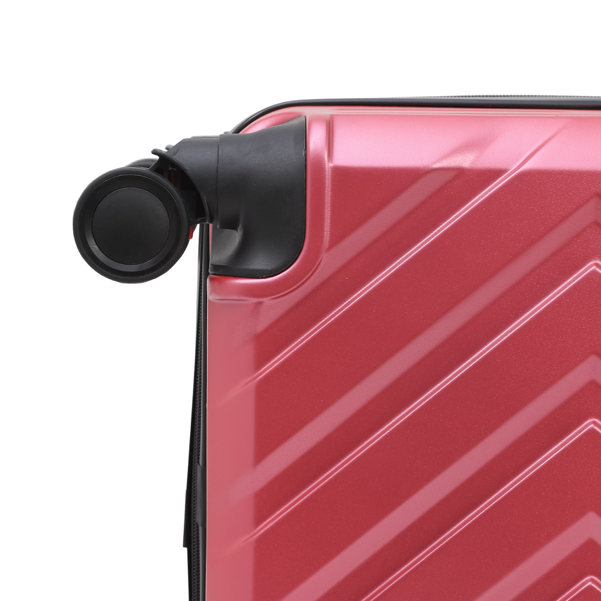 Nomado Horizon 2.0 suitcase in light pink with wheels – close-up