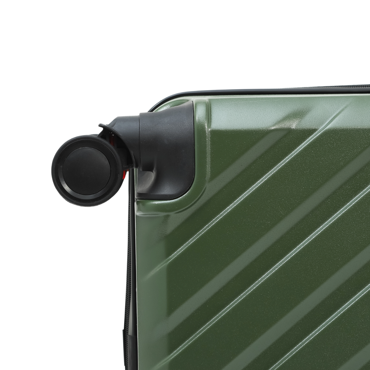 Nomado Horizon 2.0 suitcase in green with wheels – detail view